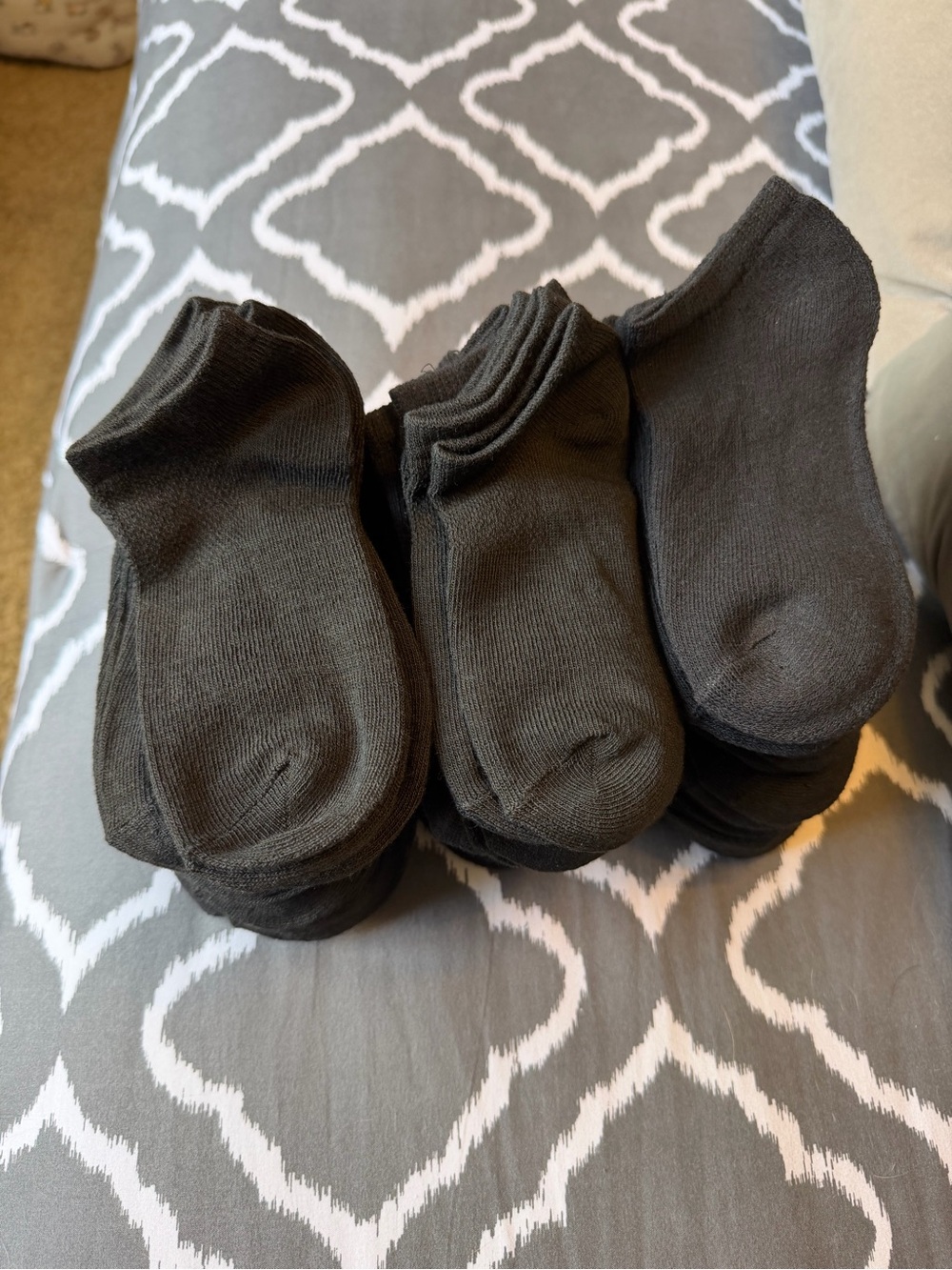 Kids Low-Cut Black Ankle Socks - 96 Pack NWOT